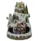 17" White LED Lighted & Animated Christmas Village with Moving Train